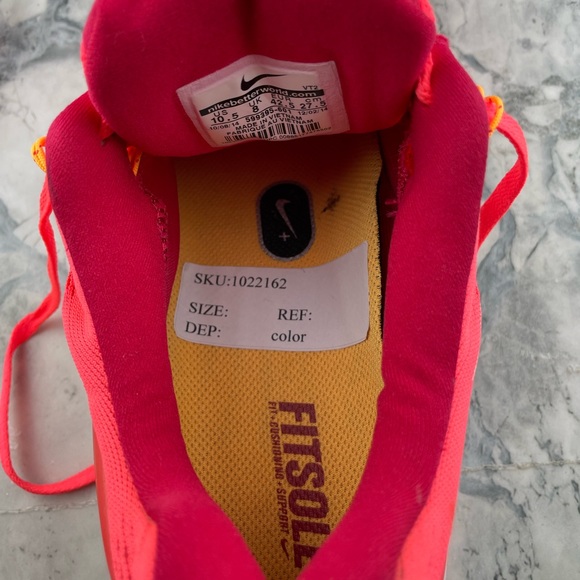 💖⏫Womens Neon Pink Nike Lunarglide 5 Lunarlon Fitsole Running Shoes - Picture 4 of 14